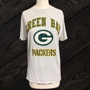 Vintage Green Bay Packers T Shirt Russell Athletic Youth Size M/Women's Size XS